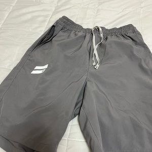 Grey gym shorts